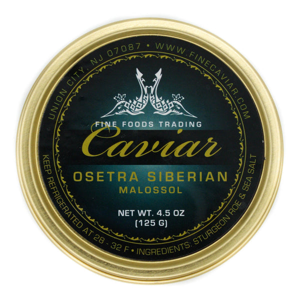 Siberian Osetra Malossol Black Caviar – Delicate Sturgeon Roe