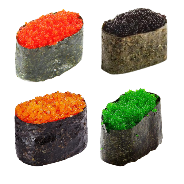 Tobiko Flying Fish Roe Sushi Caviar - Orange/Red/Black/Green
