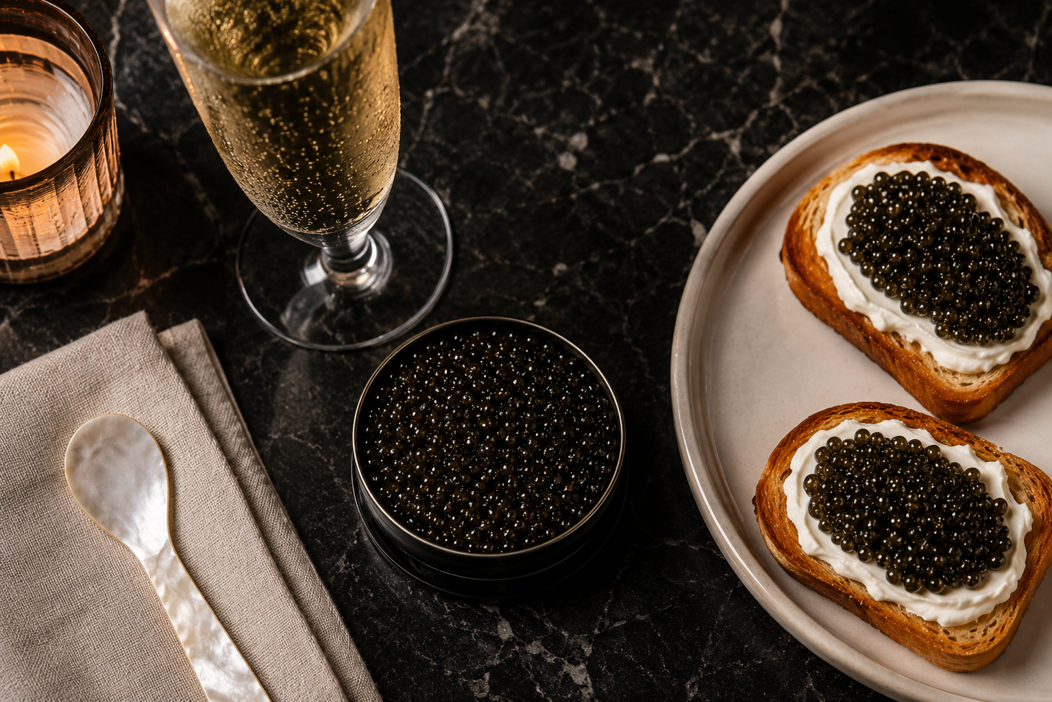Date Night Dinner Recipes: A Full Course Meal Built Around Caviar