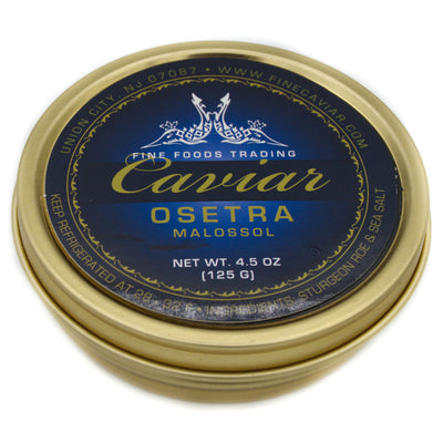 Russian Osetra Malossol Black Caviar – Classic Golden Sturgeon Roe