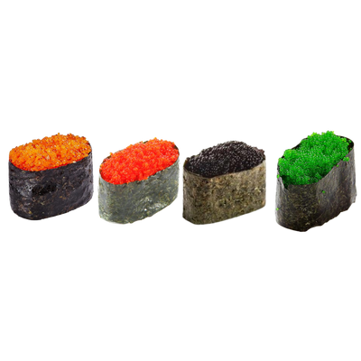 Tobiko Flying Fish Roe, Sushi Caviar, Available in Orange, Red, Green(Wasabi) and Black Tobiko