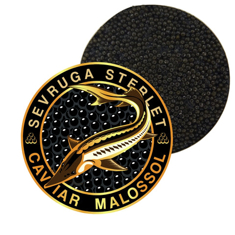 Sevruga Sterlet Sturgeon Malossol Black Caviar